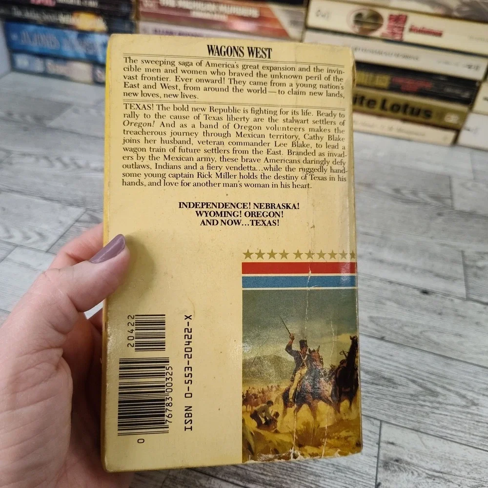 TEXAS Dana Fuller Ross Wagons West #5 1981 Bantam Paperback Historical Fiction